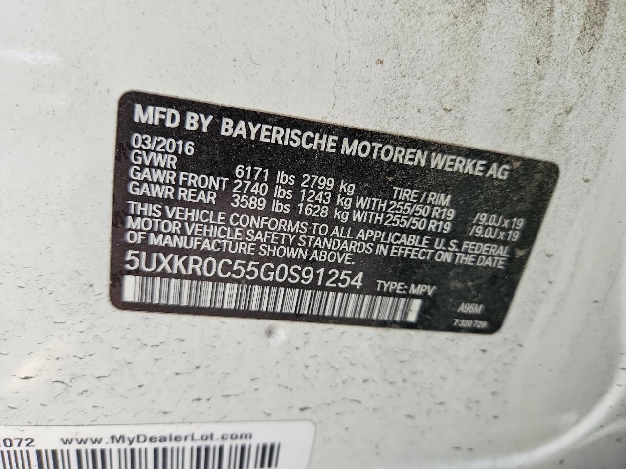 2016 BMW X5
