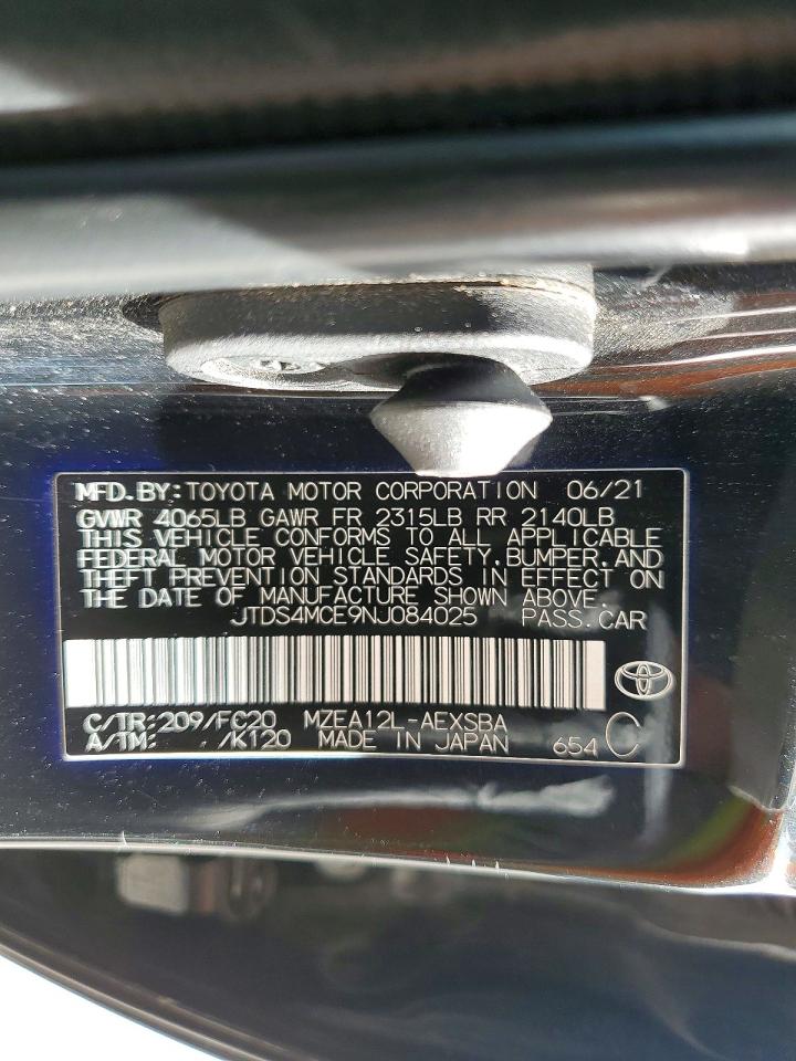 2022 TOYOTA COROLLA