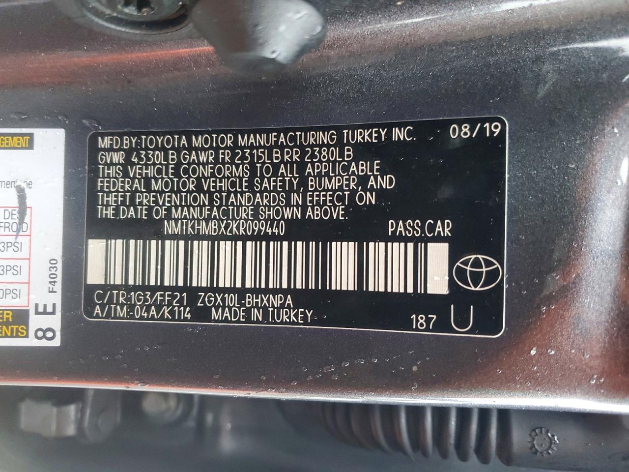 2019 TOYOTA C-HR