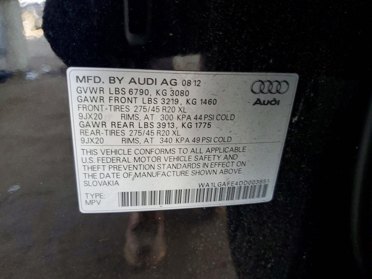 2013 AUDI Q7