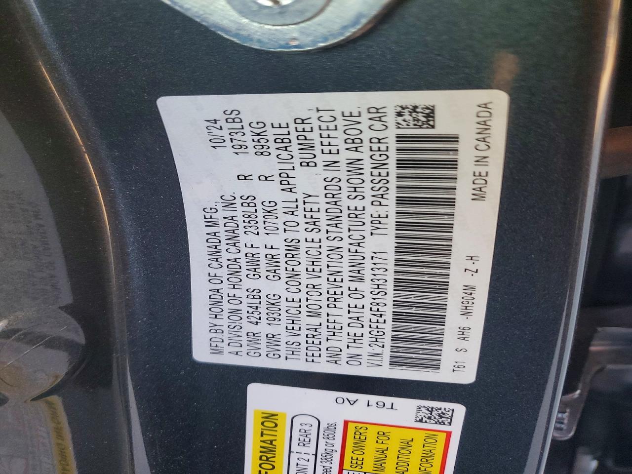 2025 HONDA CIVIC