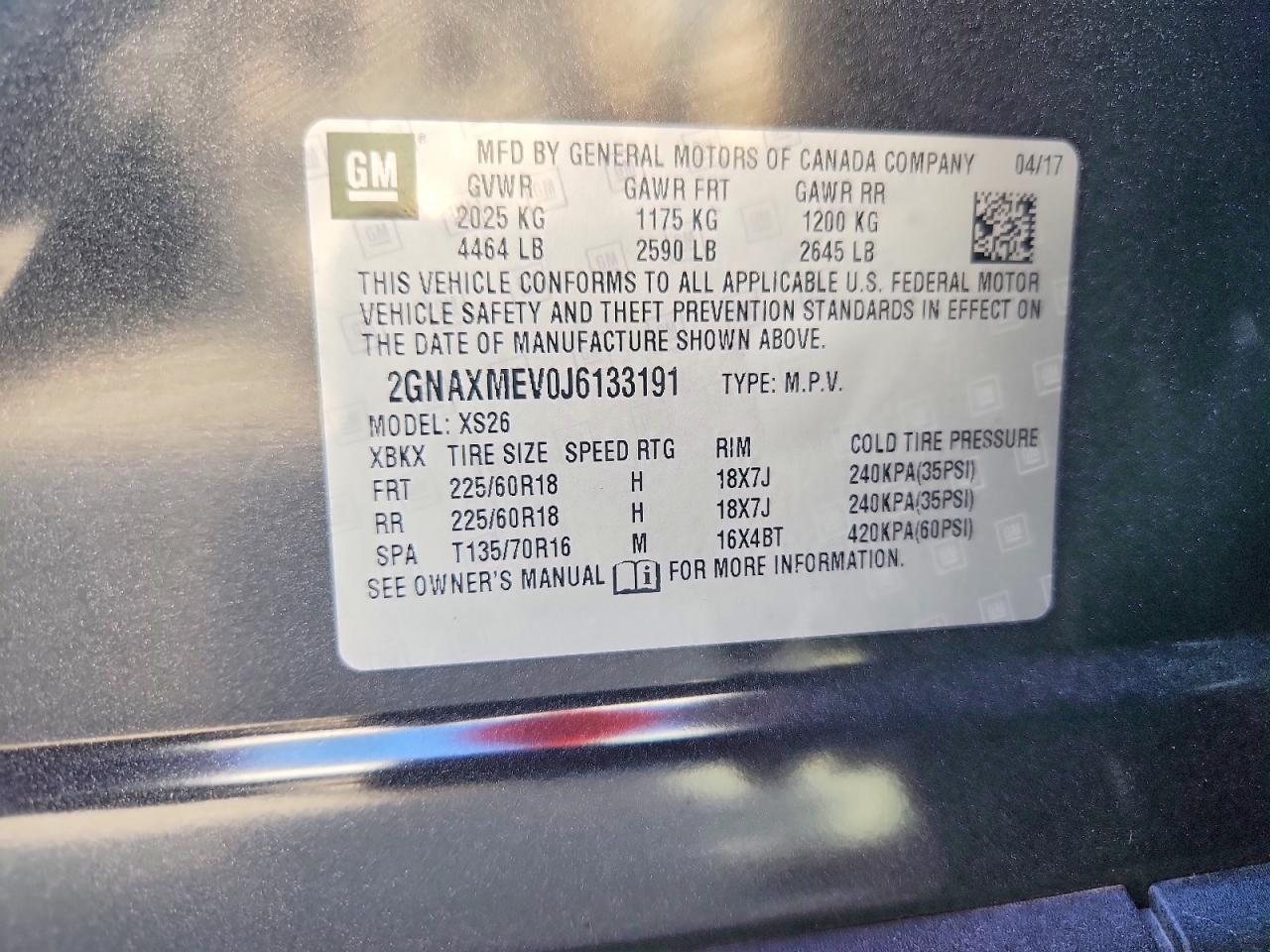 2018 CHEVROLET EQUINOX