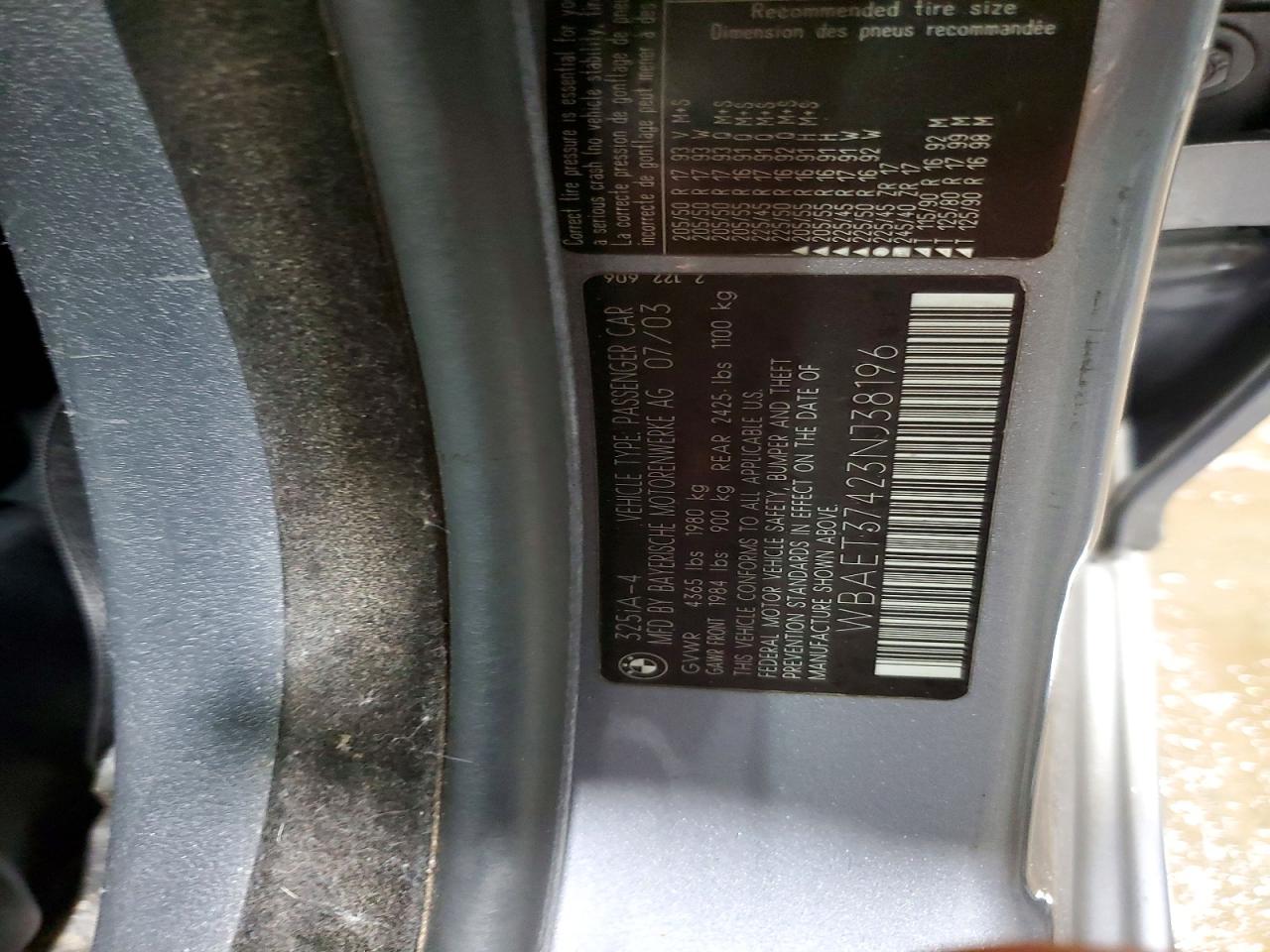 2003 BMW 3 SERIES