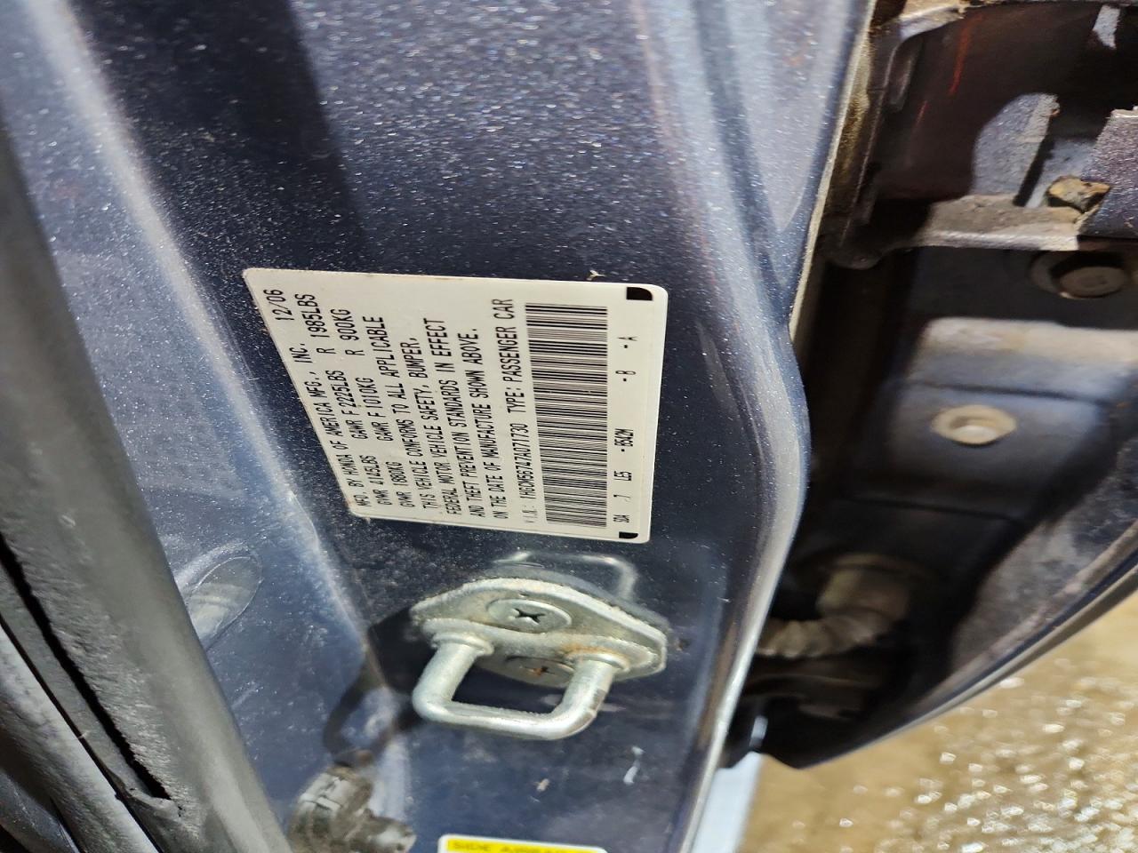 2007 HONDA ACCORD