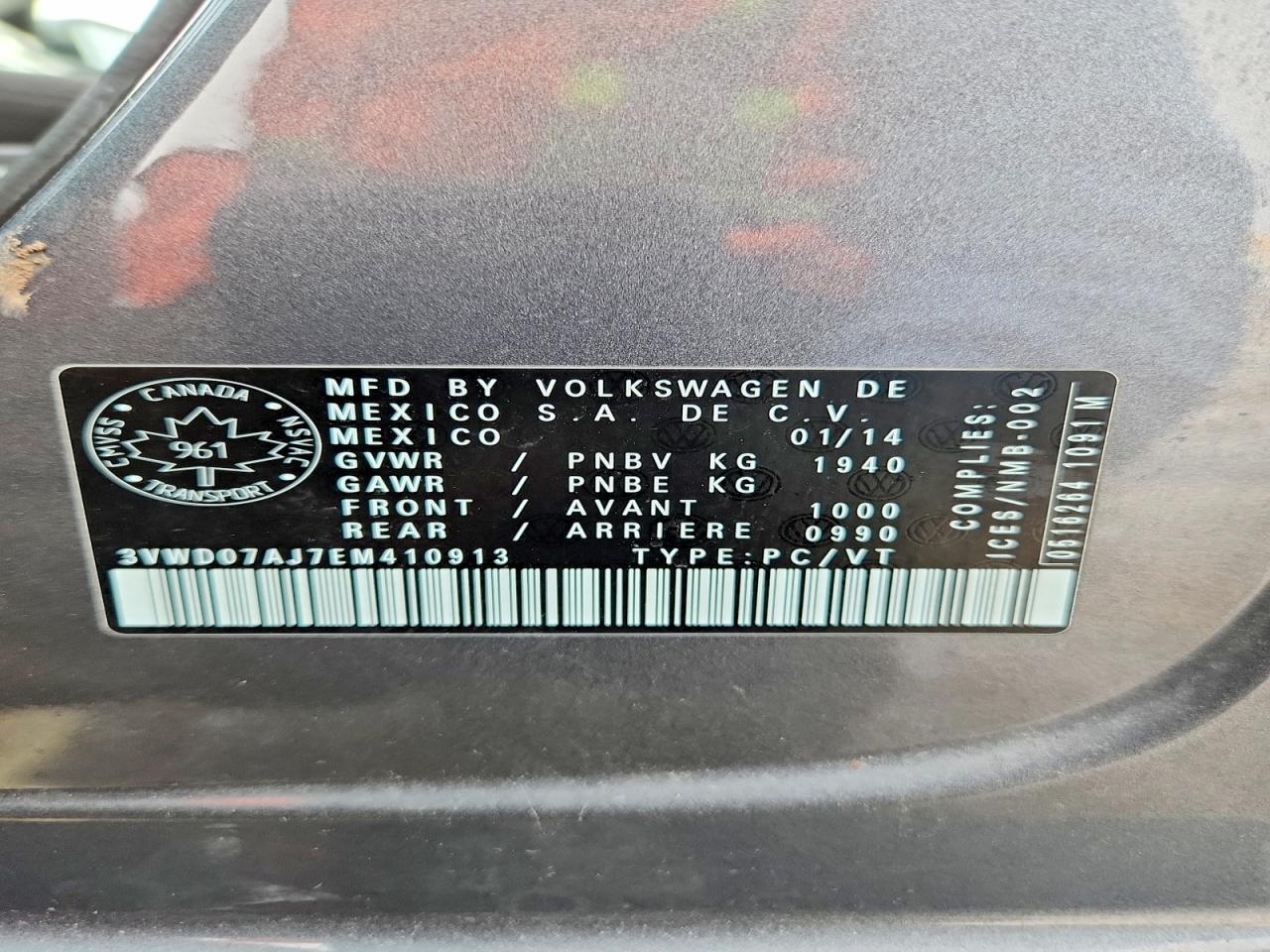 2014 VOLKSWAGEN JETTA