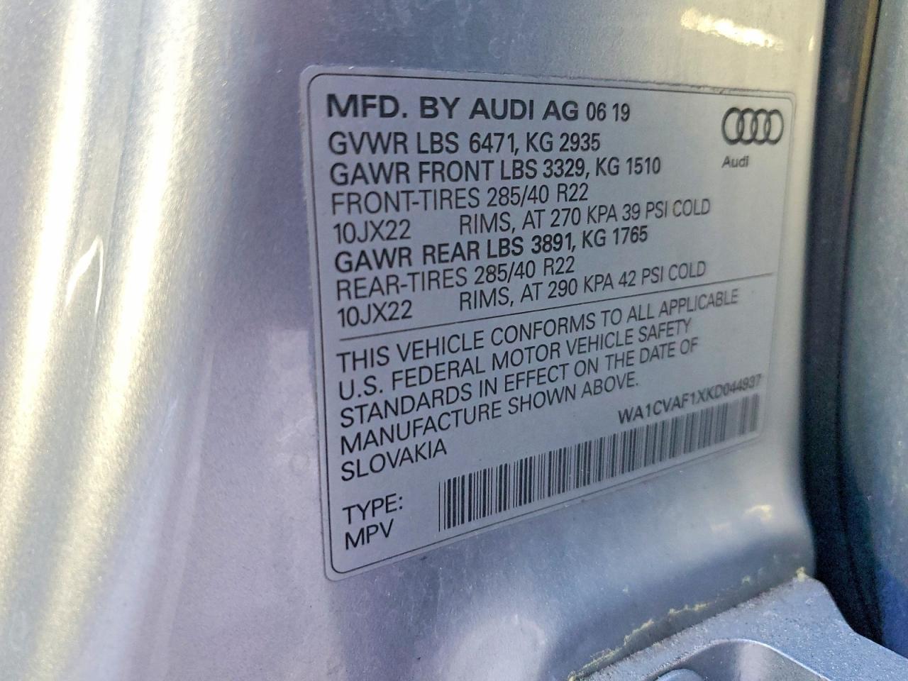 2019 AUDI Q8