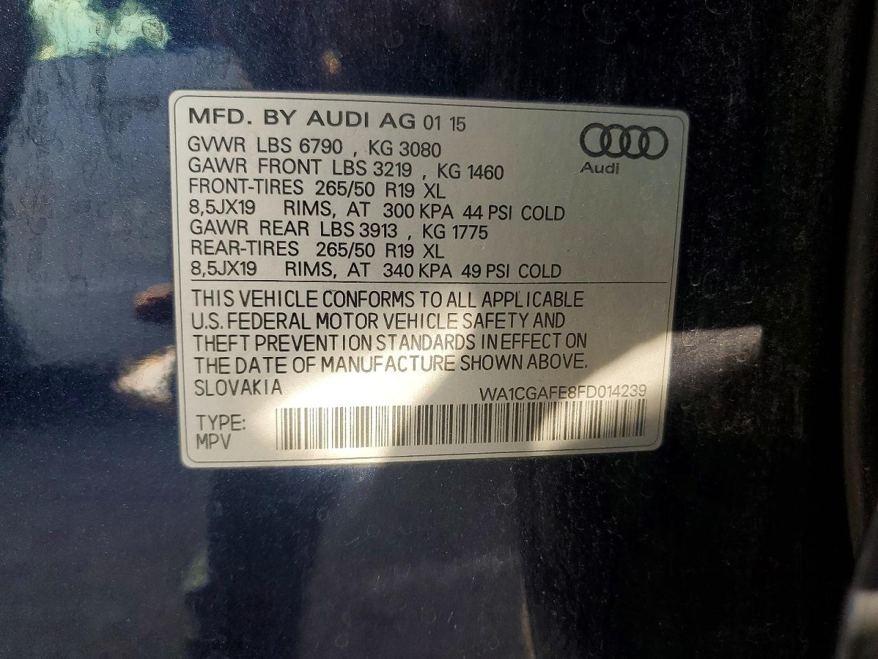 2015 AUDI Q7