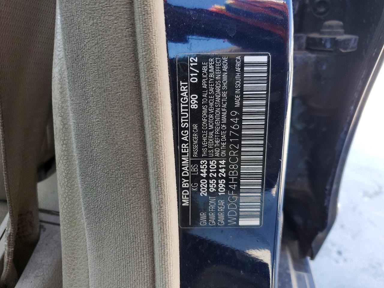 2012 MERCEDES-BENZ C-CLASS