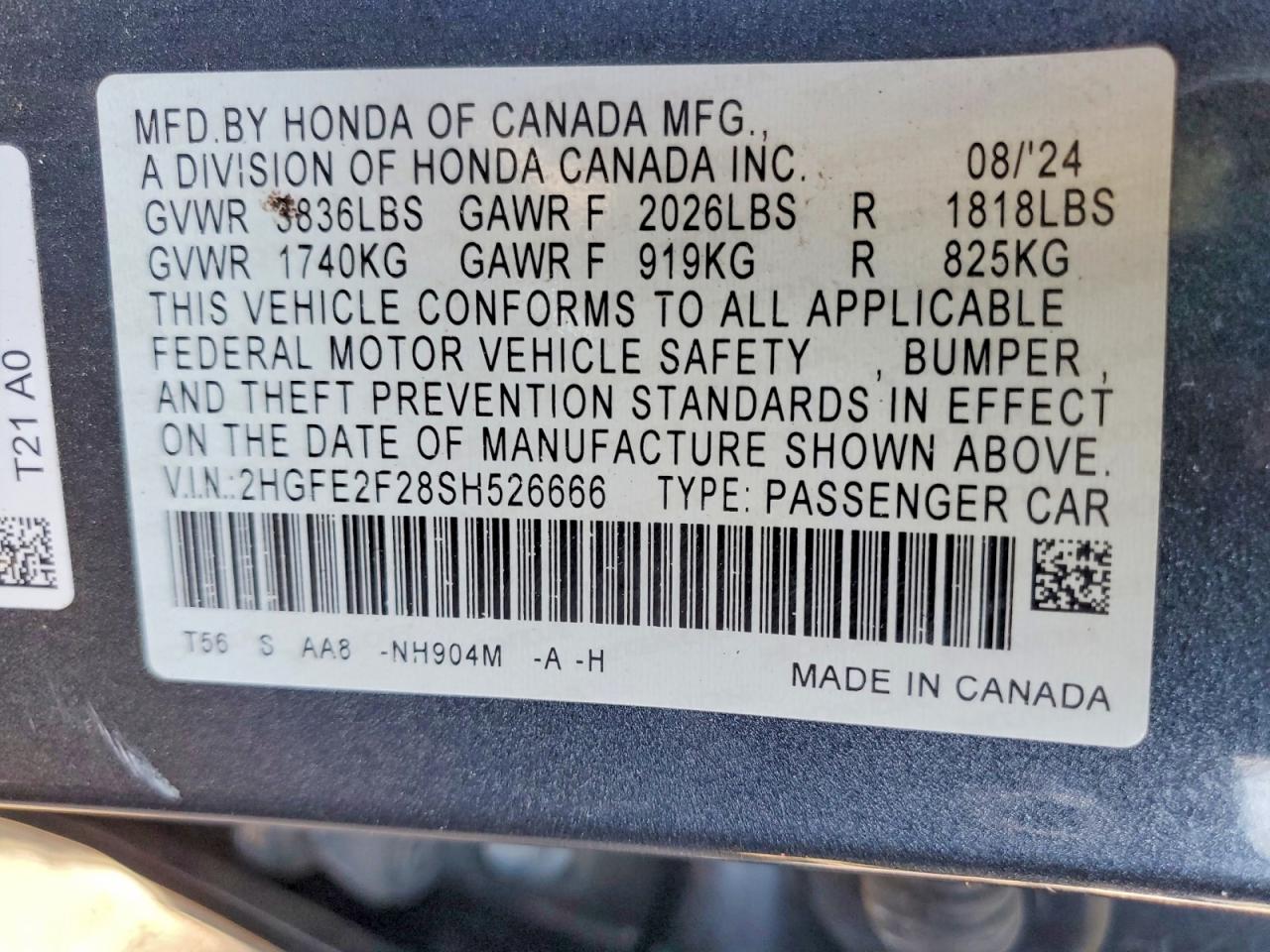 2025 HONDA CIVIC