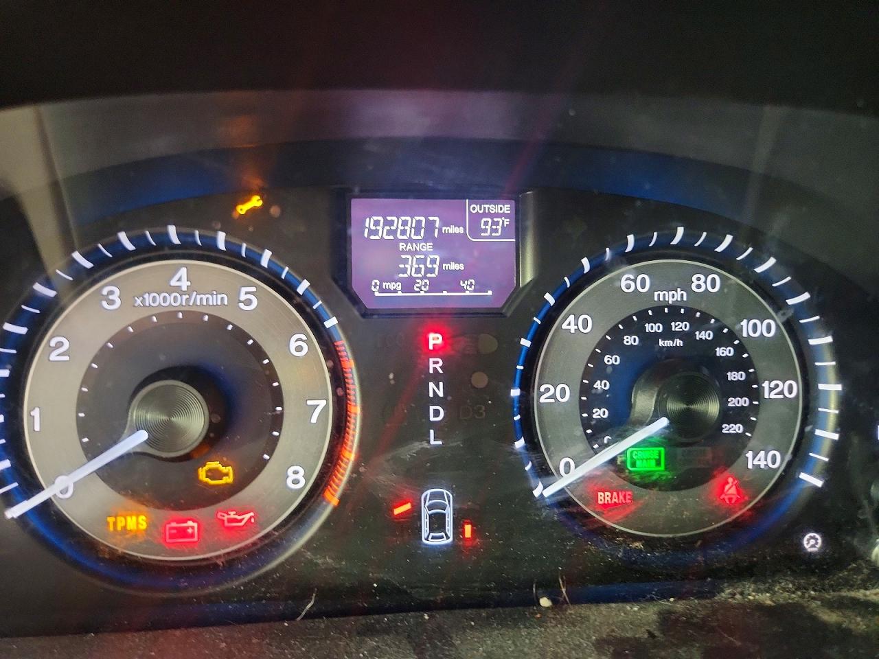 2012 HONDA ODYSSEY