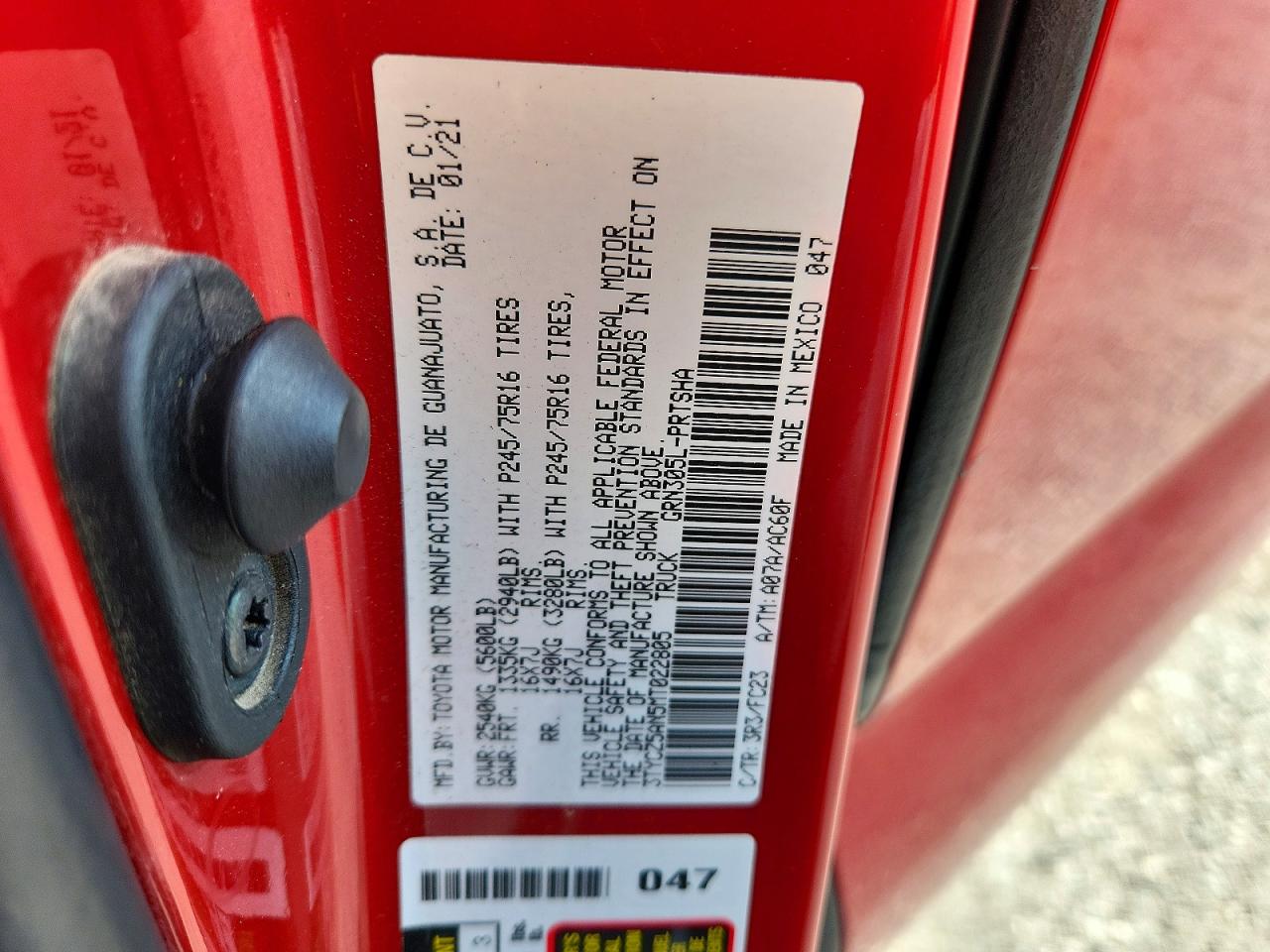 2021 TOYOTA TACOMA