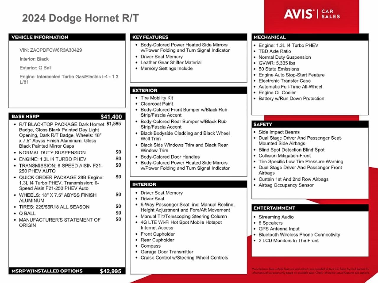 2024 DODGE ALL OTHER