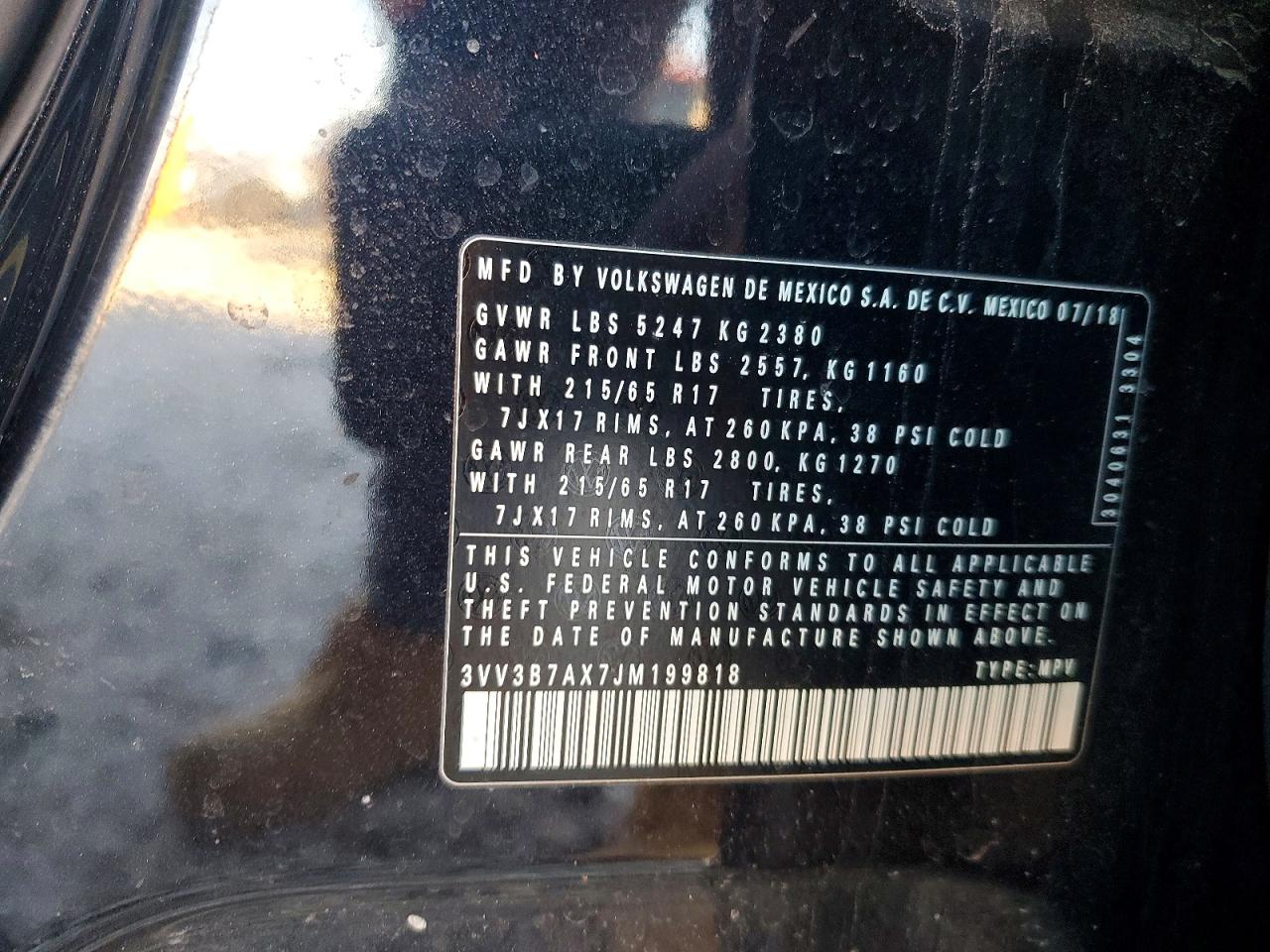 2018 VOLKSWAGEN TIGUAN