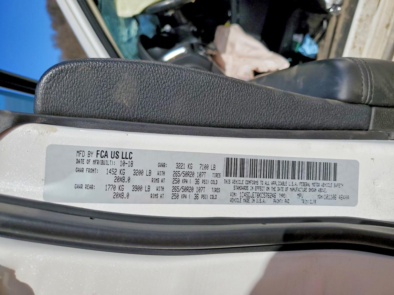 2019 DODGE DURANGO