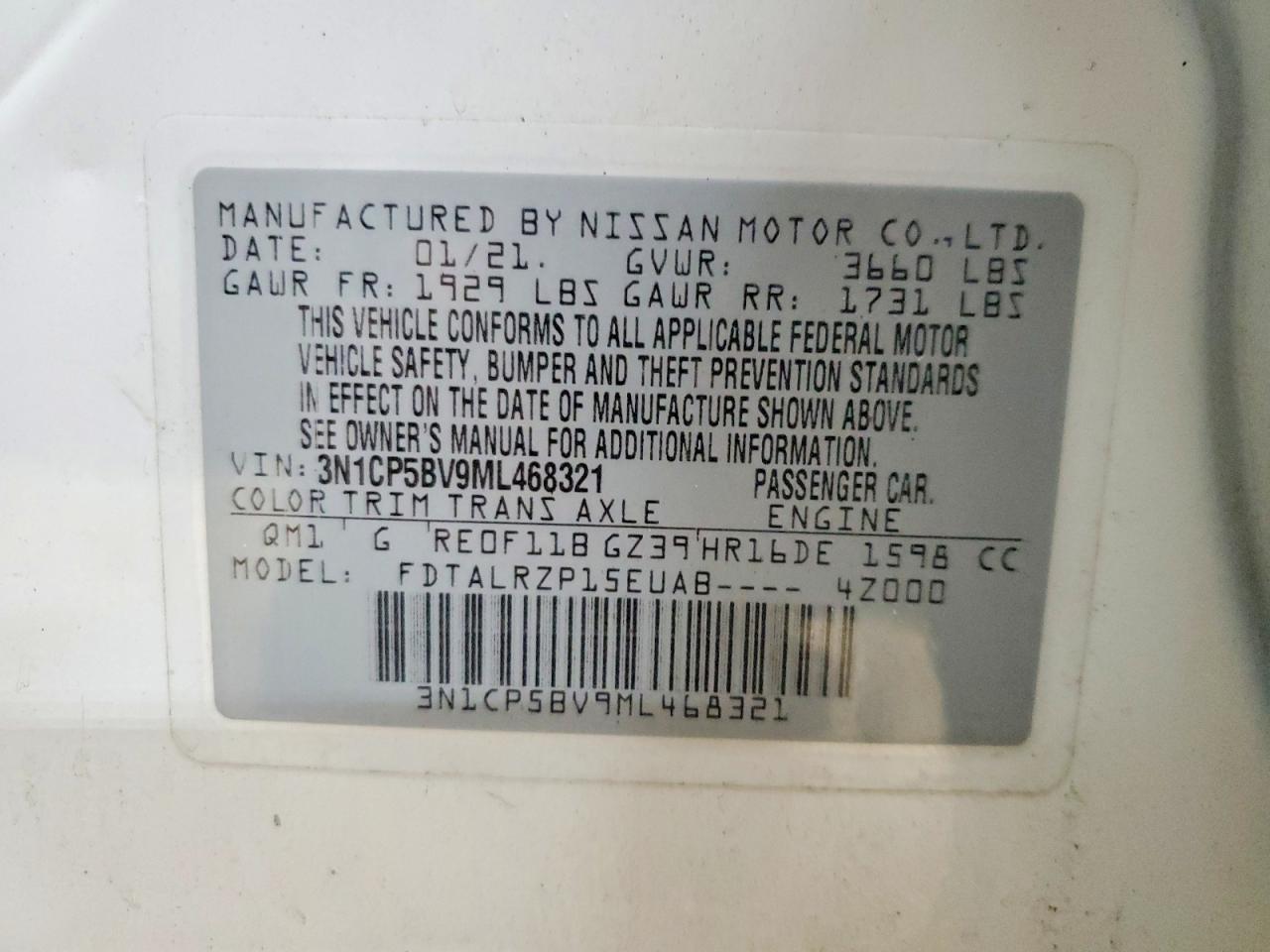 2021 NISSAN KICKS