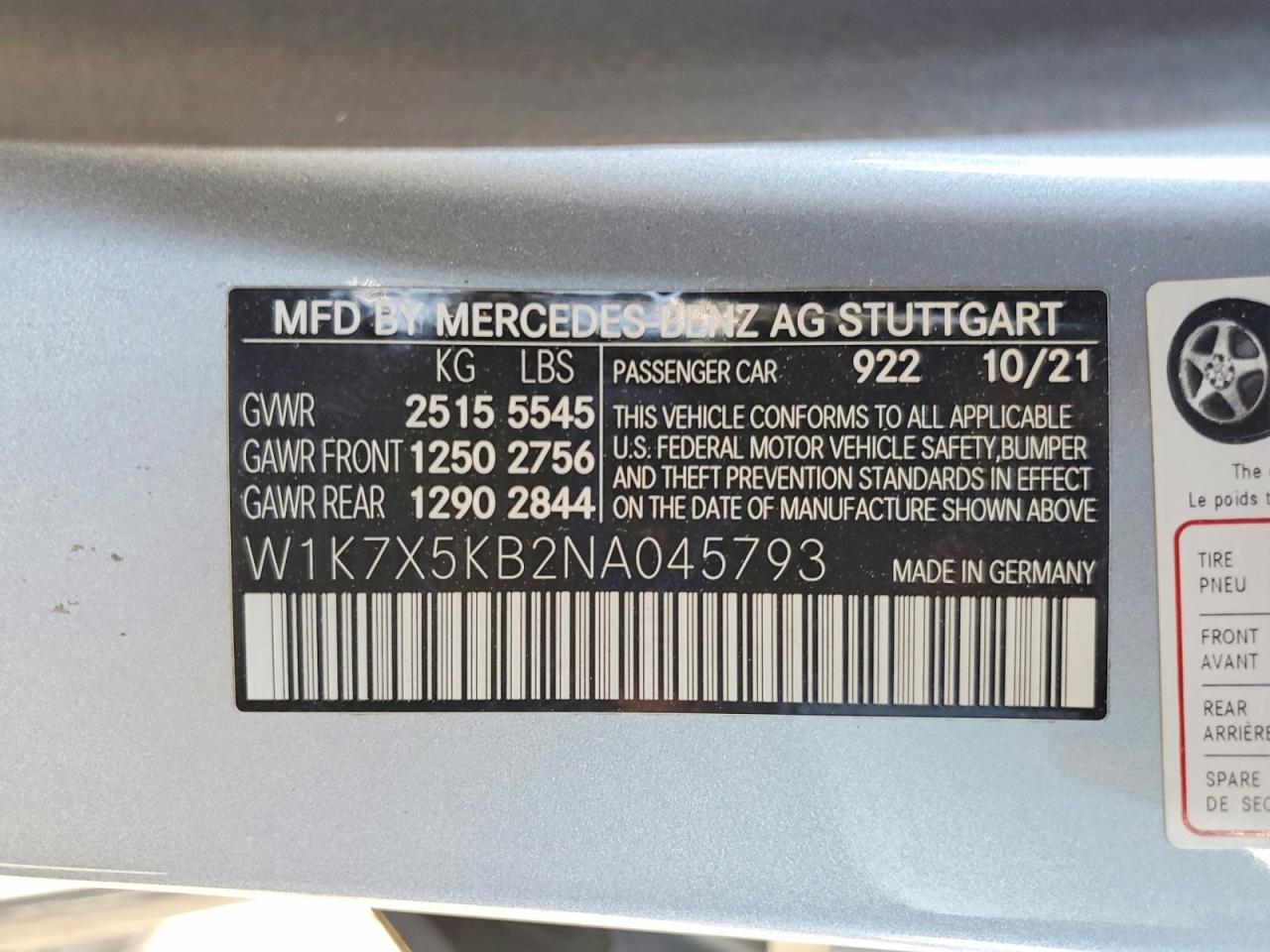 2022 MERCEDES-BENZ GT-CLASS