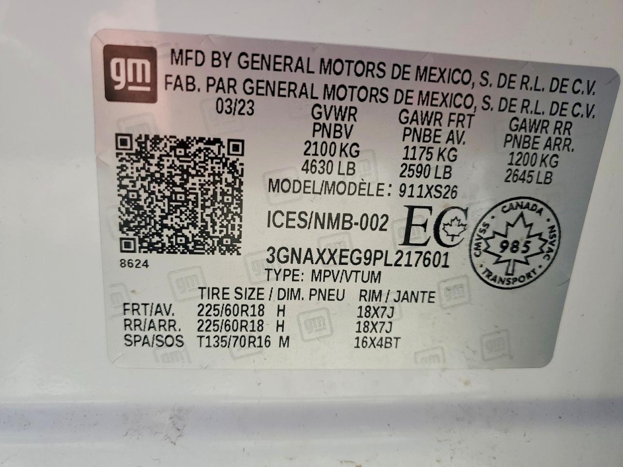 2023 CHEVROLET EQUINOX