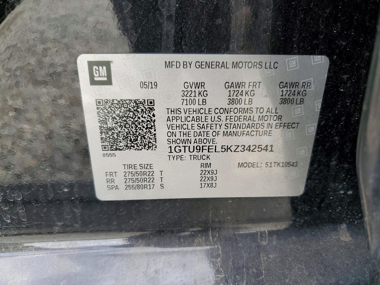 2019 GMC SIERRA