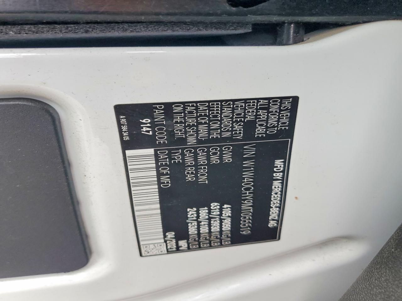 2021 MERCEDES-BENZ SPRINTER