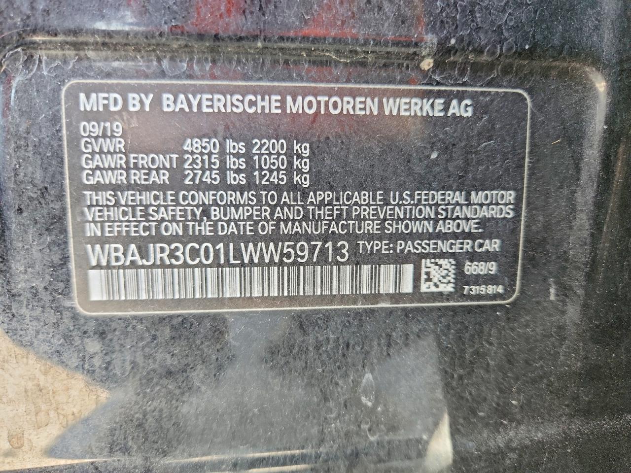 2020 BMW 5 SERIES