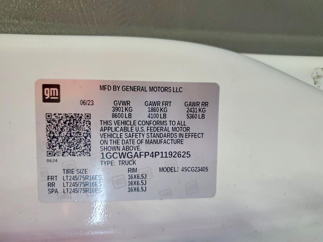 2023 CHEV EXPRESS