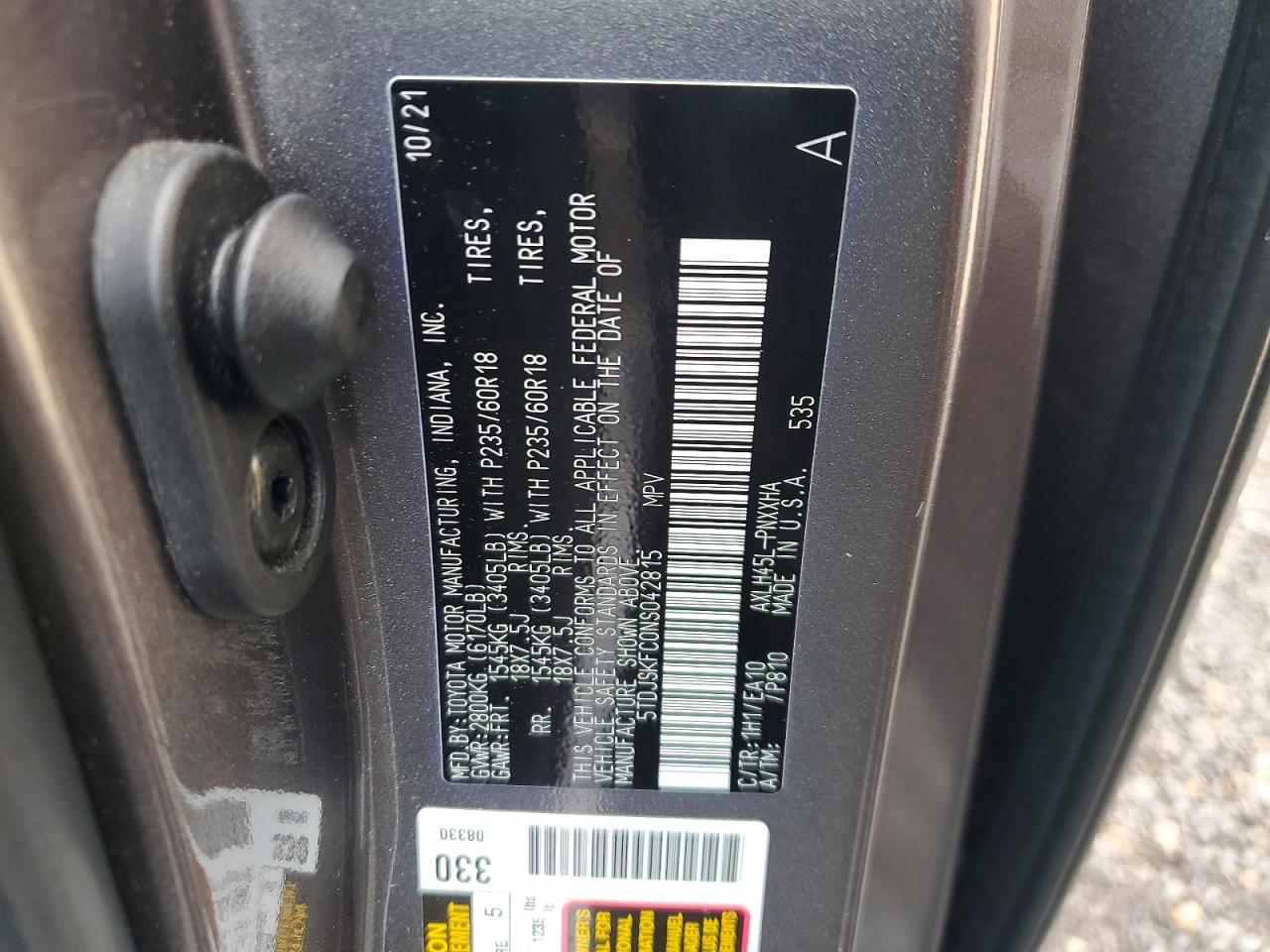 2022 TOYOTA SIENNA