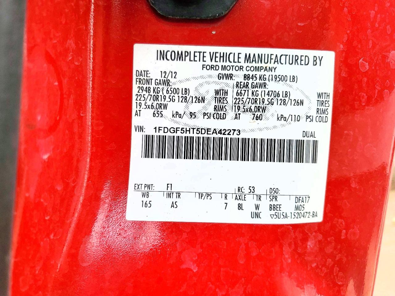 2013 FORD F550