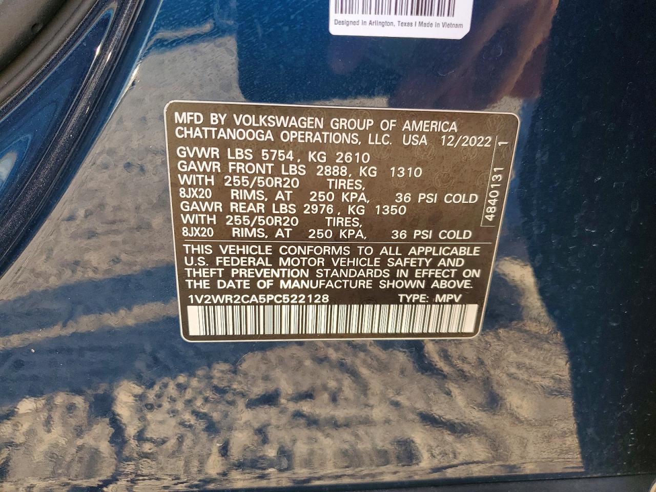 2023 VOLKSWAGEN ATLAS
