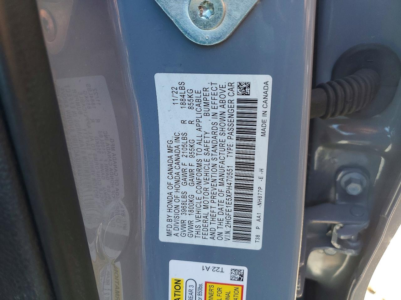 2023 HONDA CIVIC