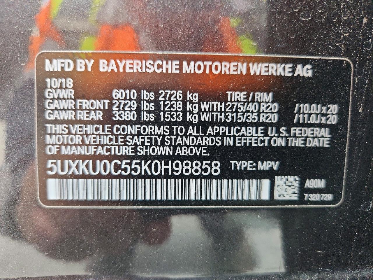 2019 BMW X6