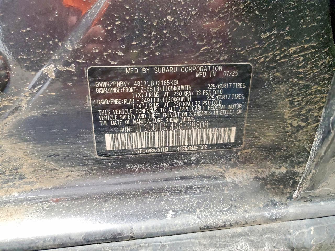2025 SUBARU CROSSTREK