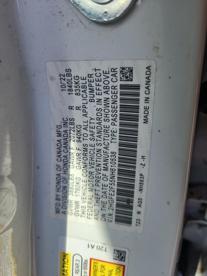 2022 HONDA CIVIC