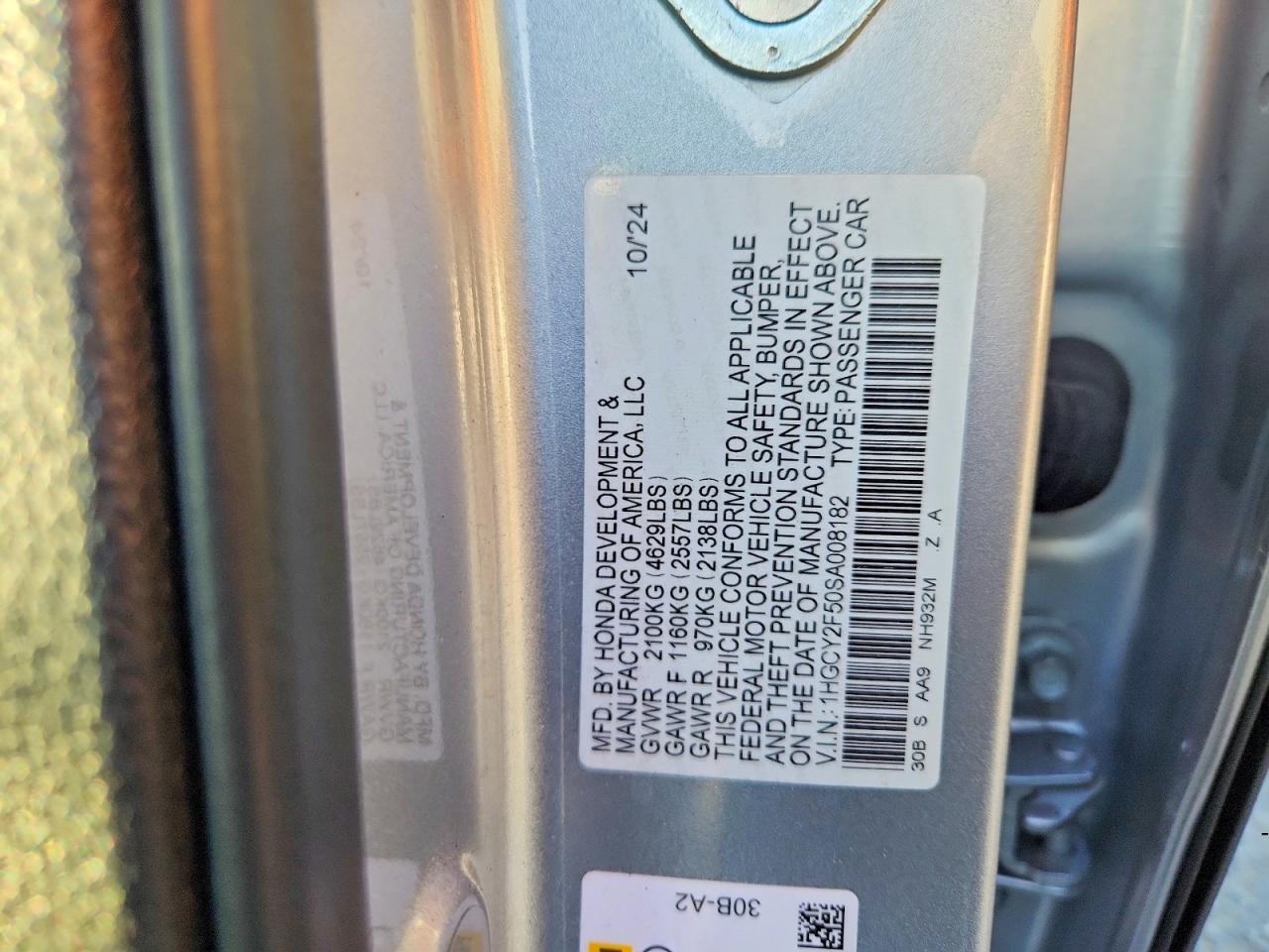 2025 HONDA ACCORD