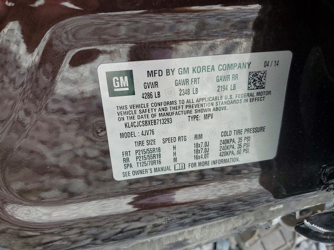 2014 BUICK ENCORE