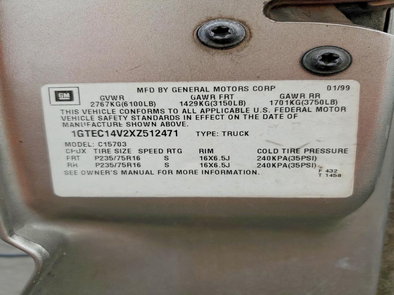 1999 GMC SIERRA