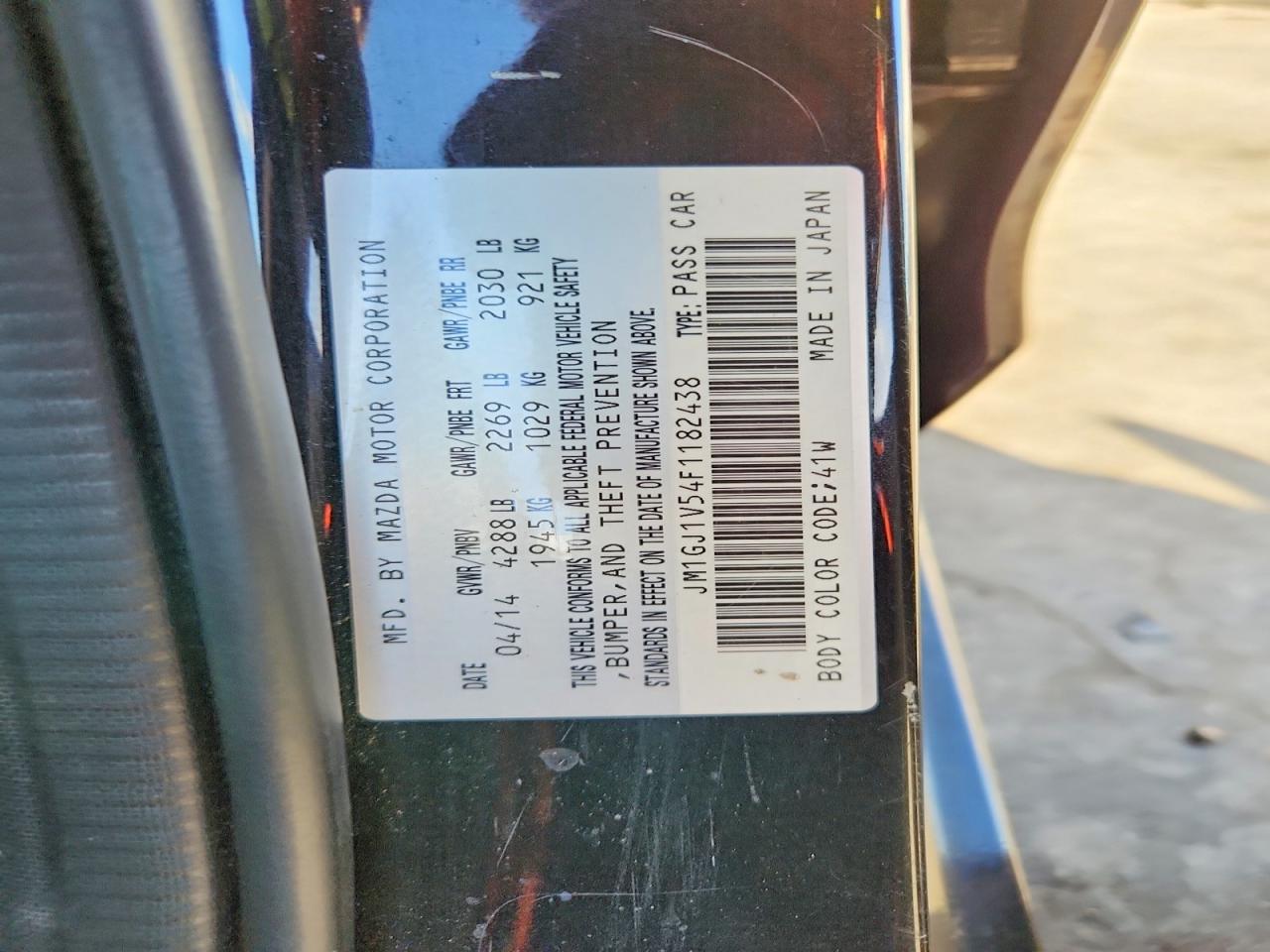 2015 MAZDA 6