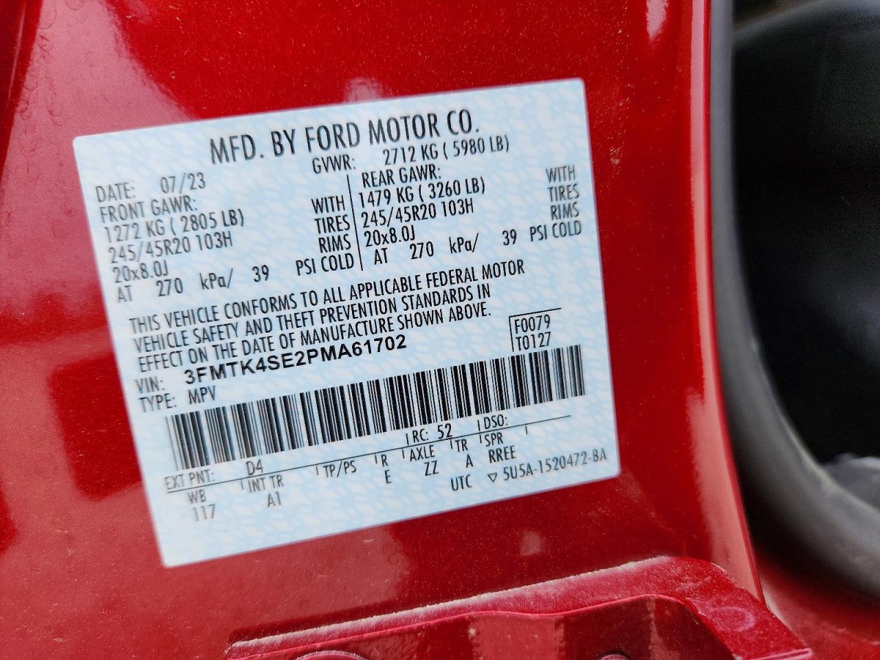2023 FORD MUSTANG