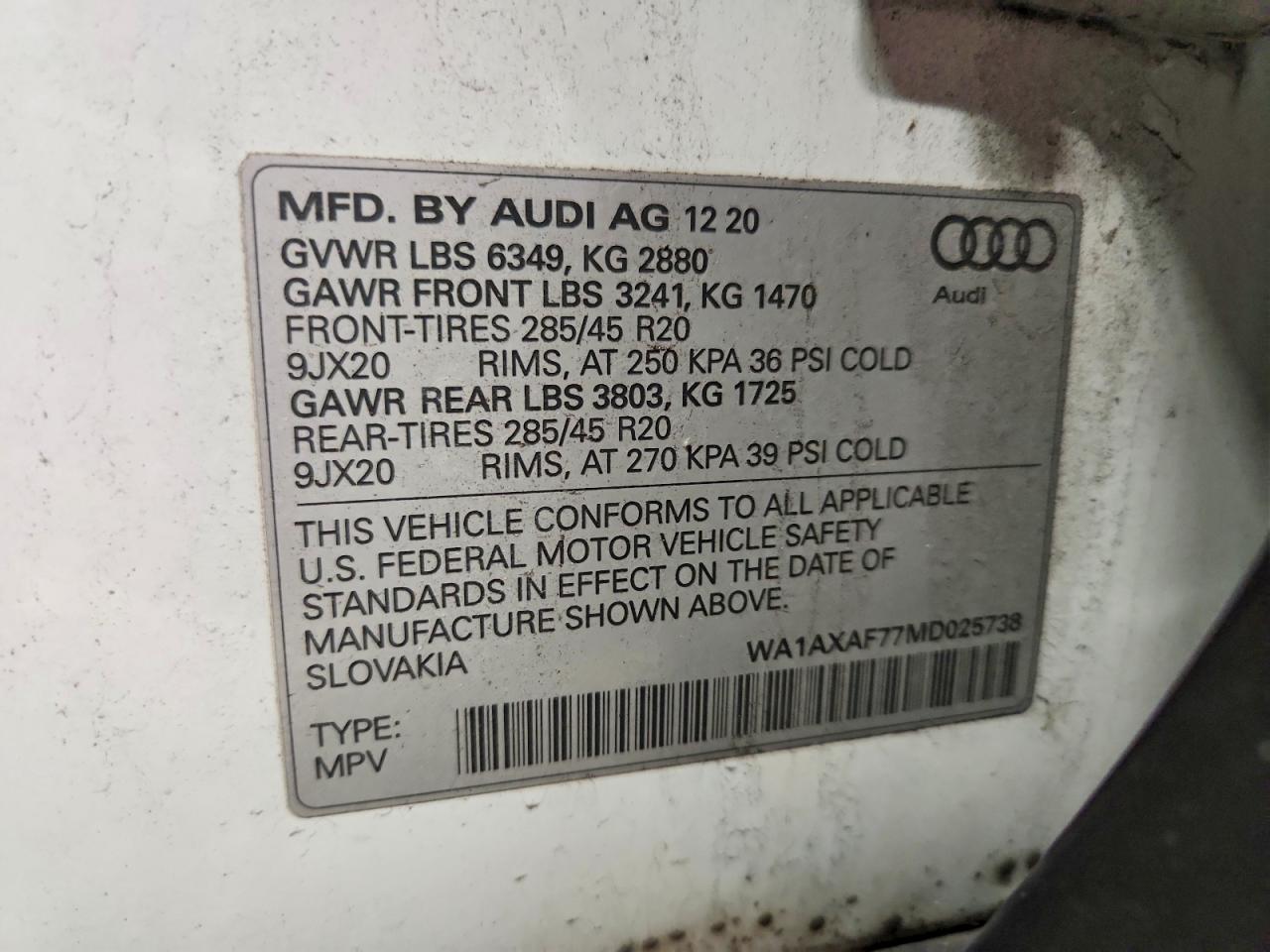 2021 AUDI Q7