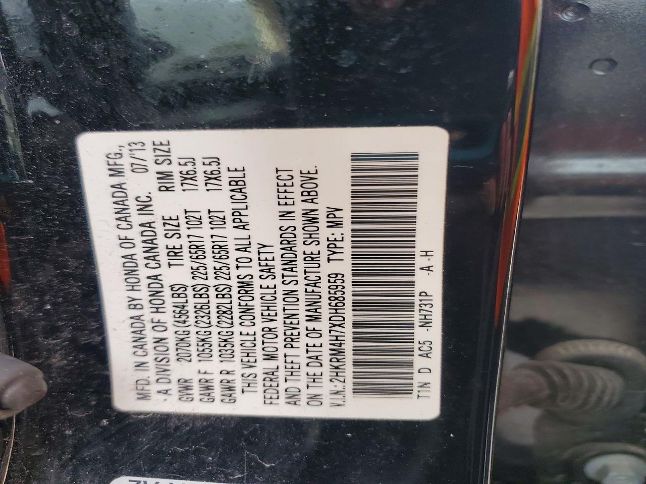 2013 HONDA CRV