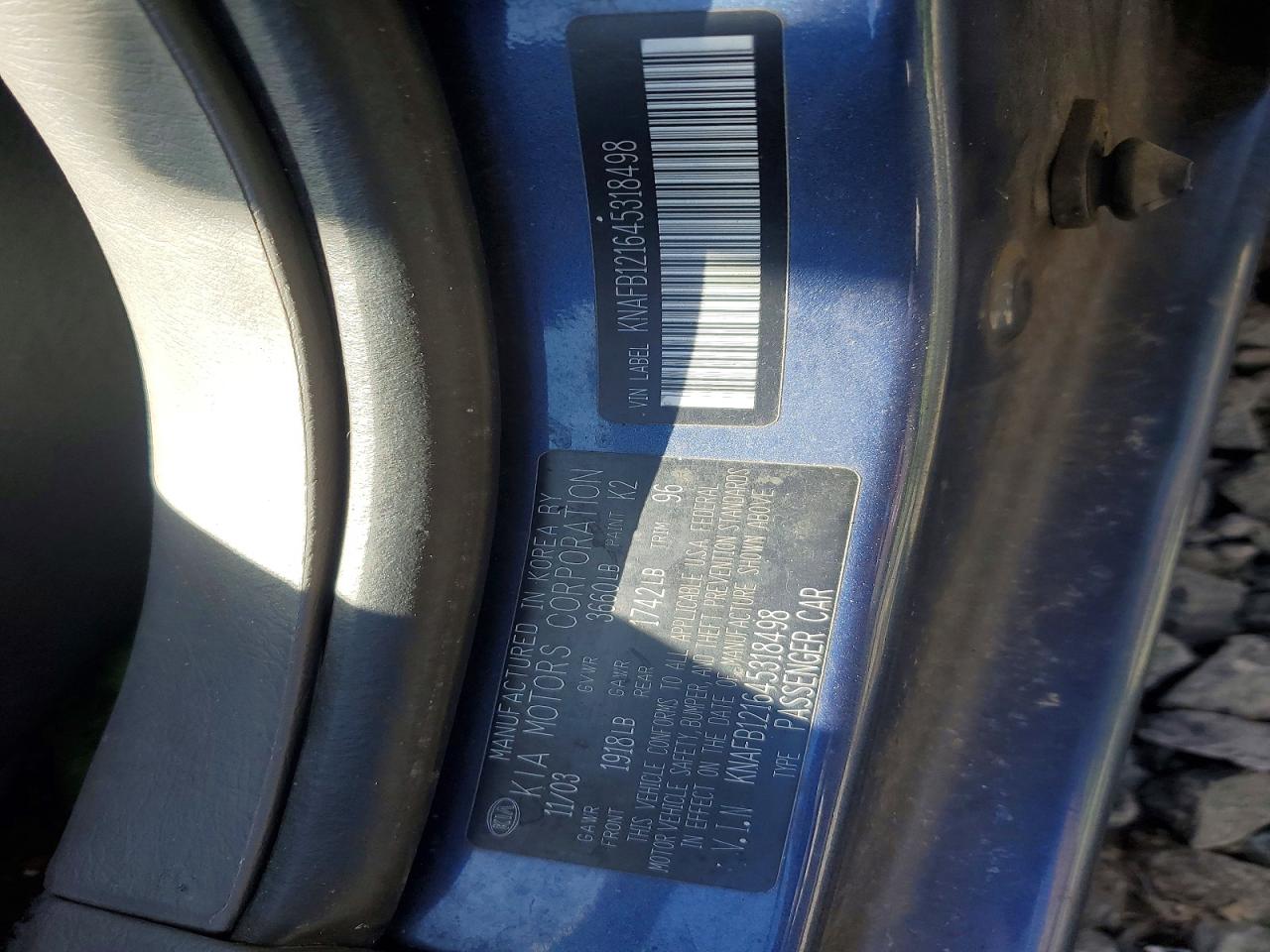 2004 KIA SPECTRA