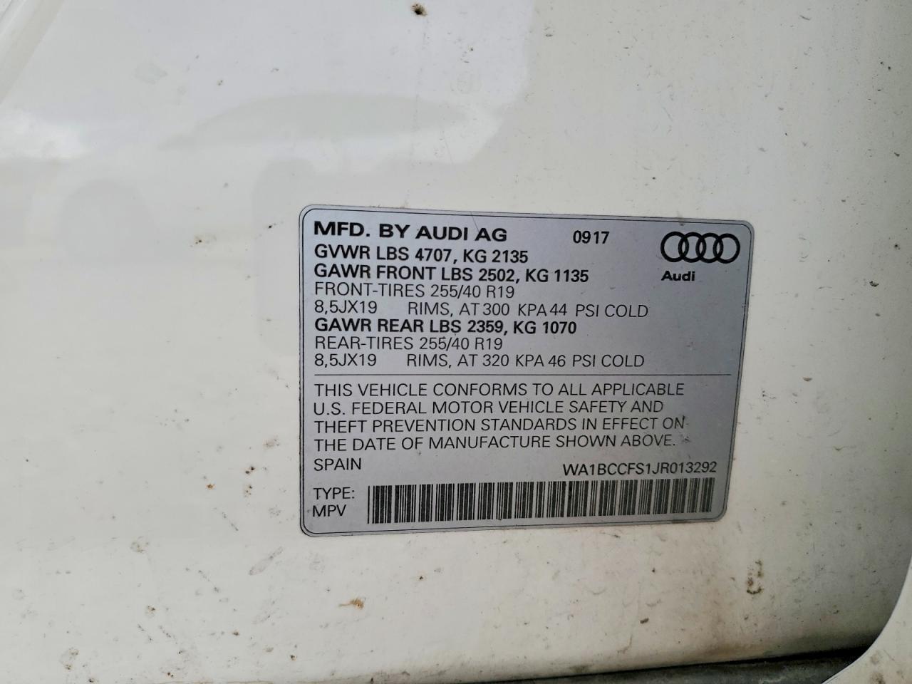 2018 AUDI Q3