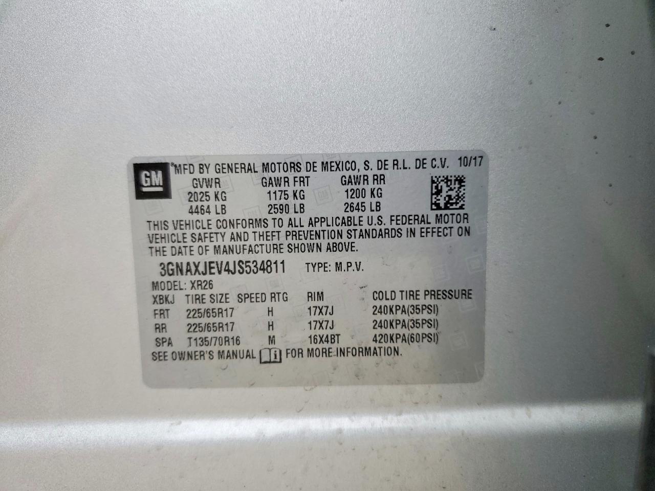 2018 CHEVROLET EQUINOX