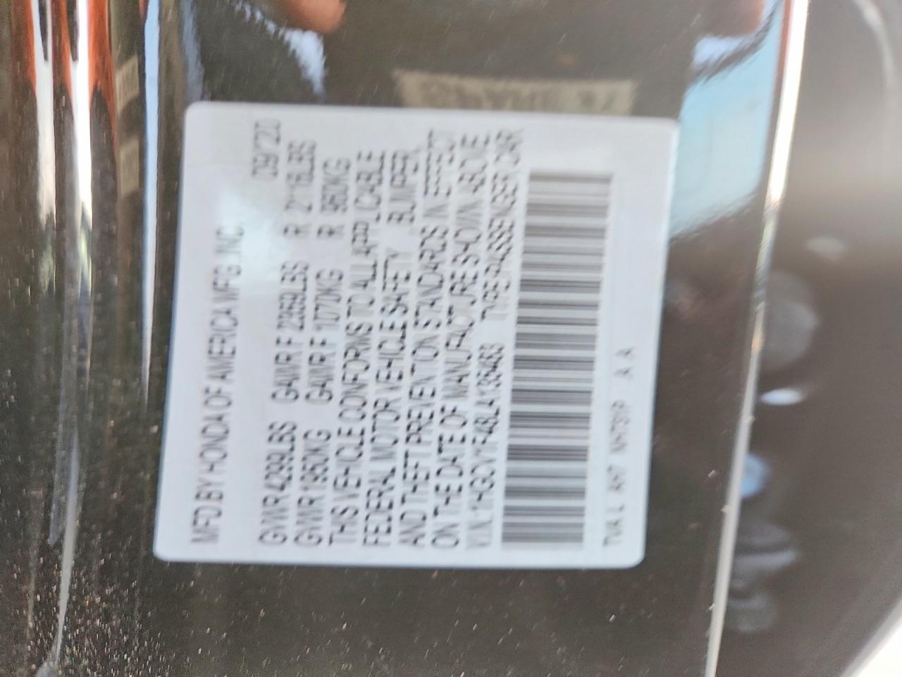 2020 HONDA ACCORD