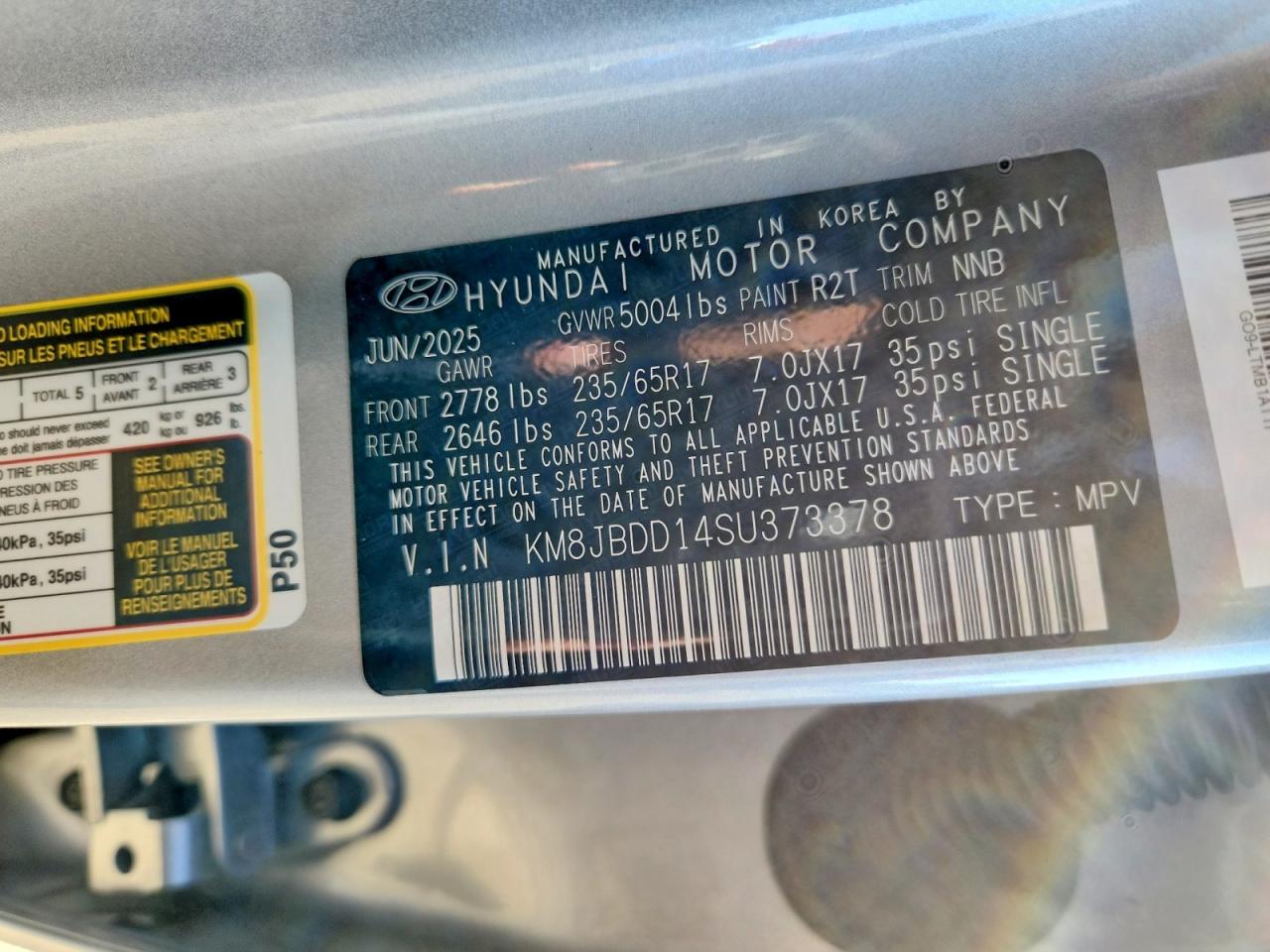 2025 HYUNDAI TUCSON