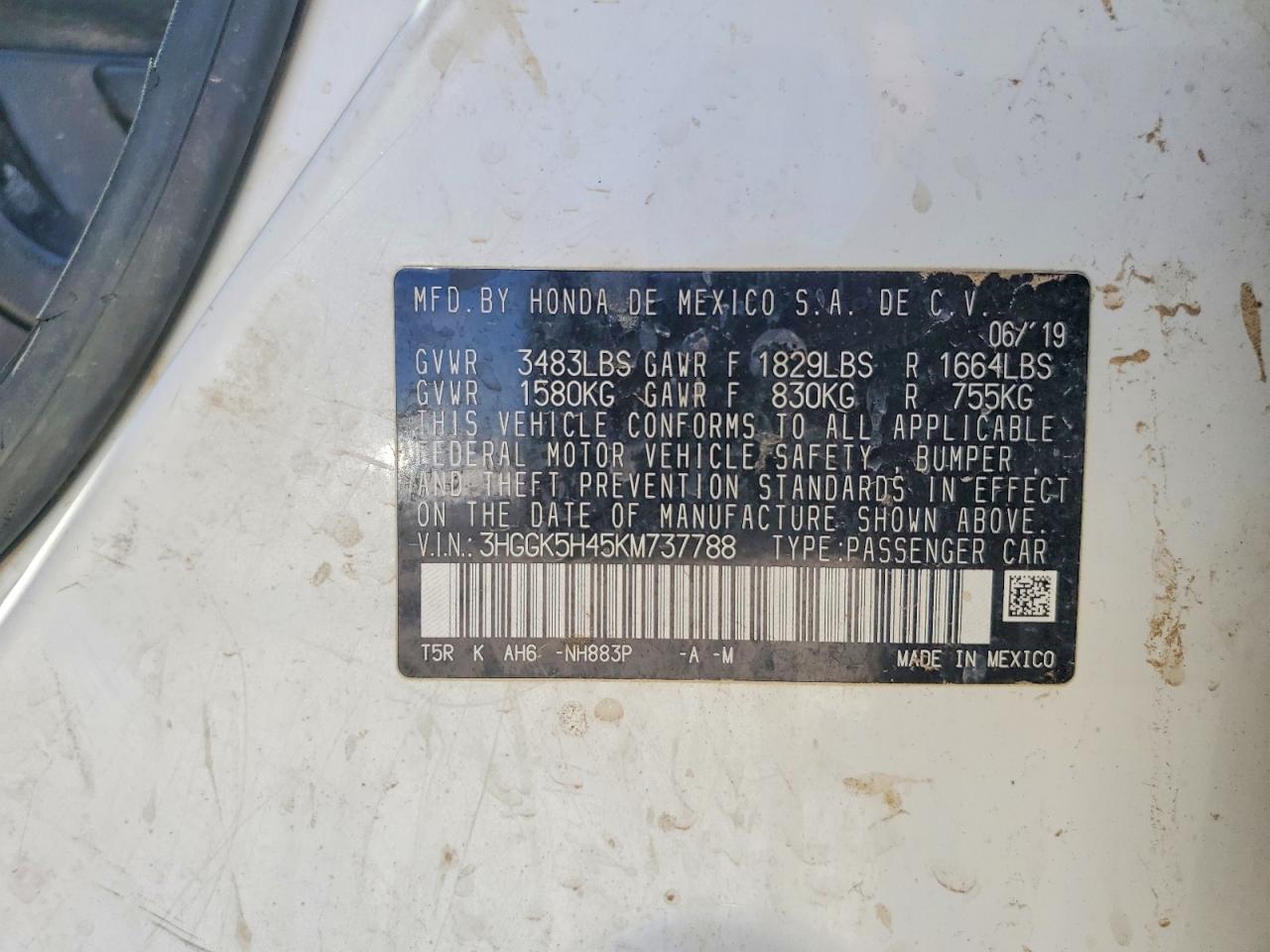 2019 HONDA FIT