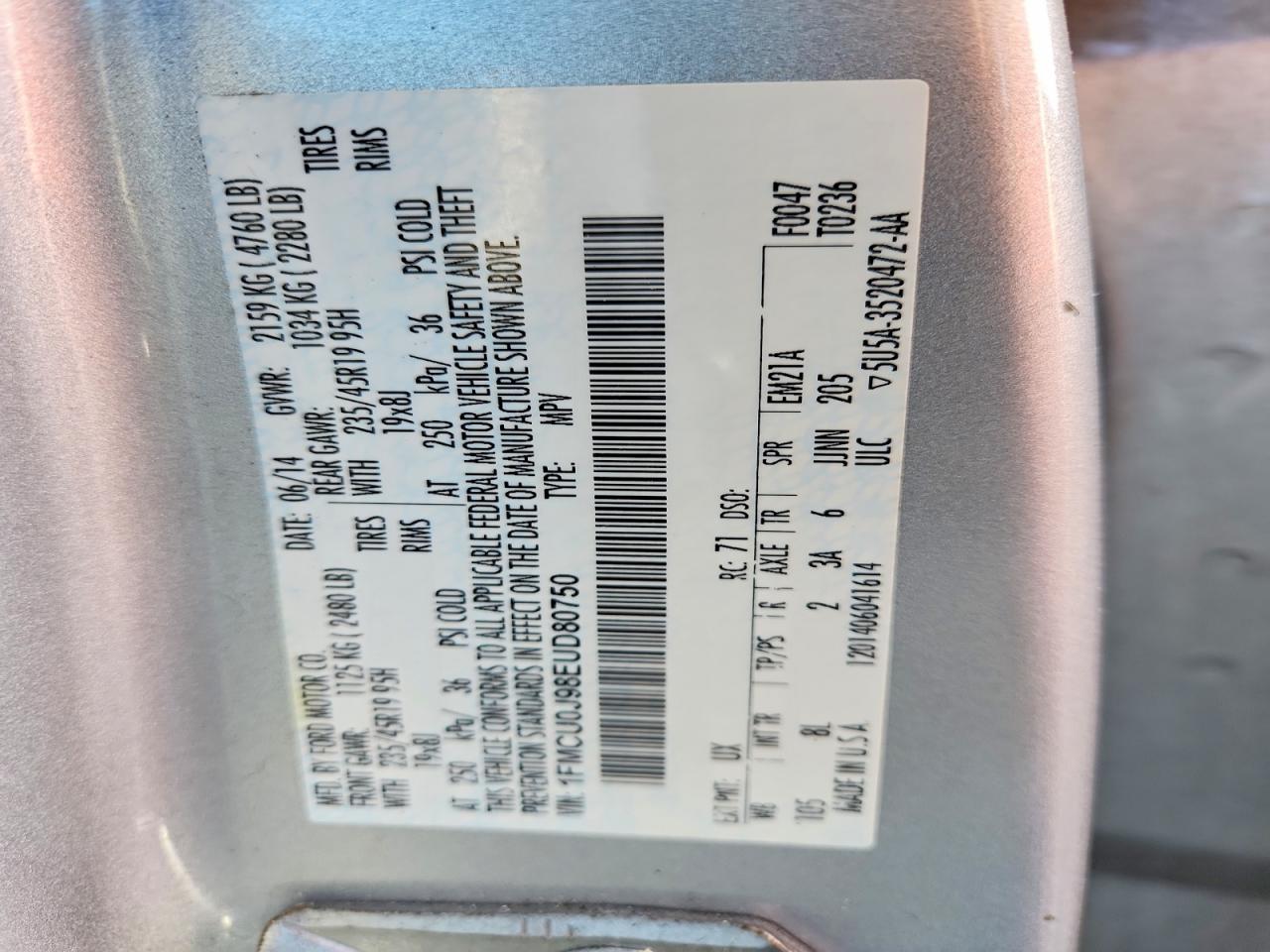 2014 FORD ESCAPE