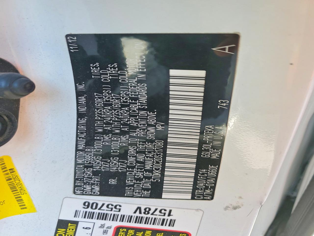 2013 TOYOTA ALL OTHER