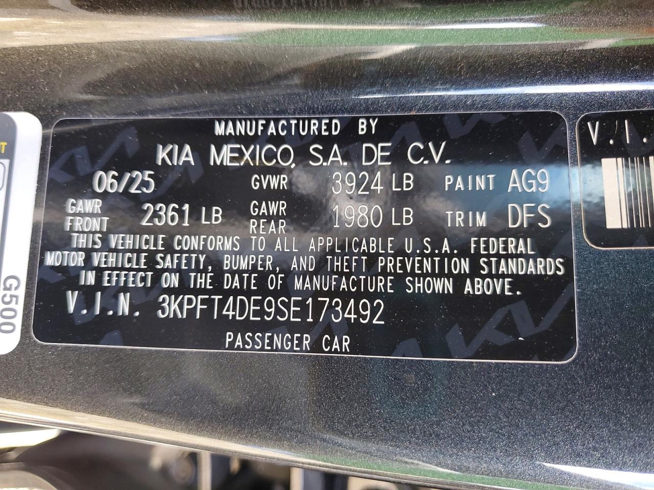 2025 KIA ALL OTHER