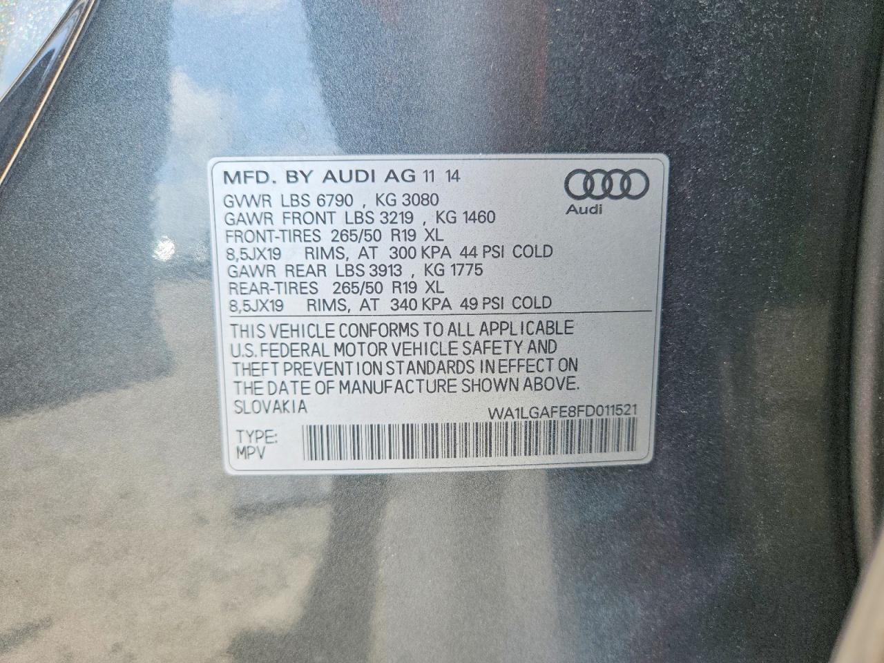 2015 AUDI Q7