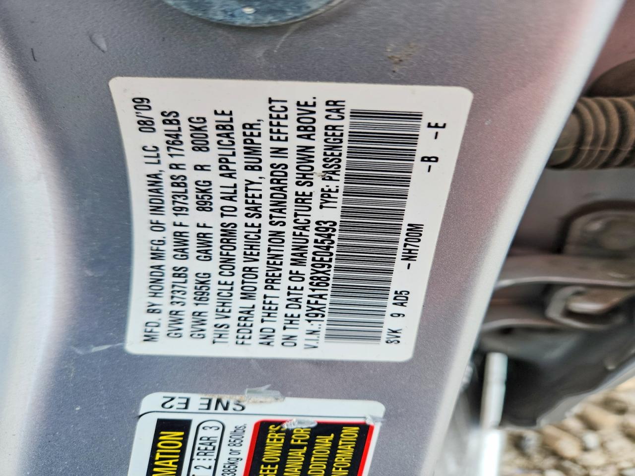 2009 HONDA CIVIC